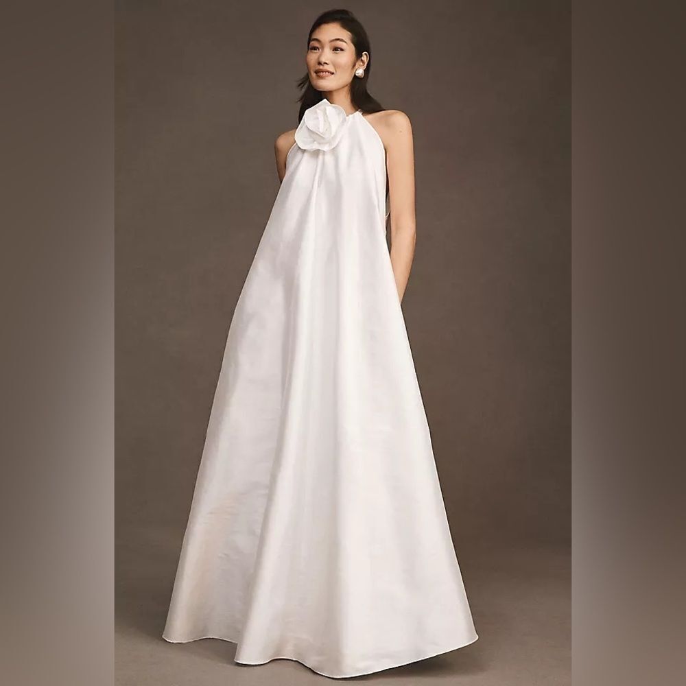 Anthropologie x Bhldn Watters Bloom Halter Maxi Dress/ size M